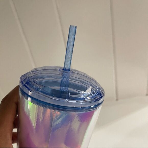 Starbucks Summer 2023 Iridescent Prism Lid Water Hot Cold Liquid Tumbler 24oz - Picture 4 of 9